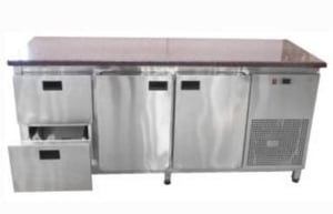 Стіл холодильний Tehma 2 двері та 2 ящики з гранітною стільницею (700), фото №1, інтернет-магазин харчового обладнання Систем4