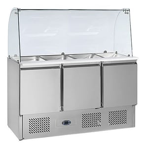 Холодильный стол - саладетта Tefcold SA1365GC, фото №1, интернет-магазин пищевого оборудования Систем4